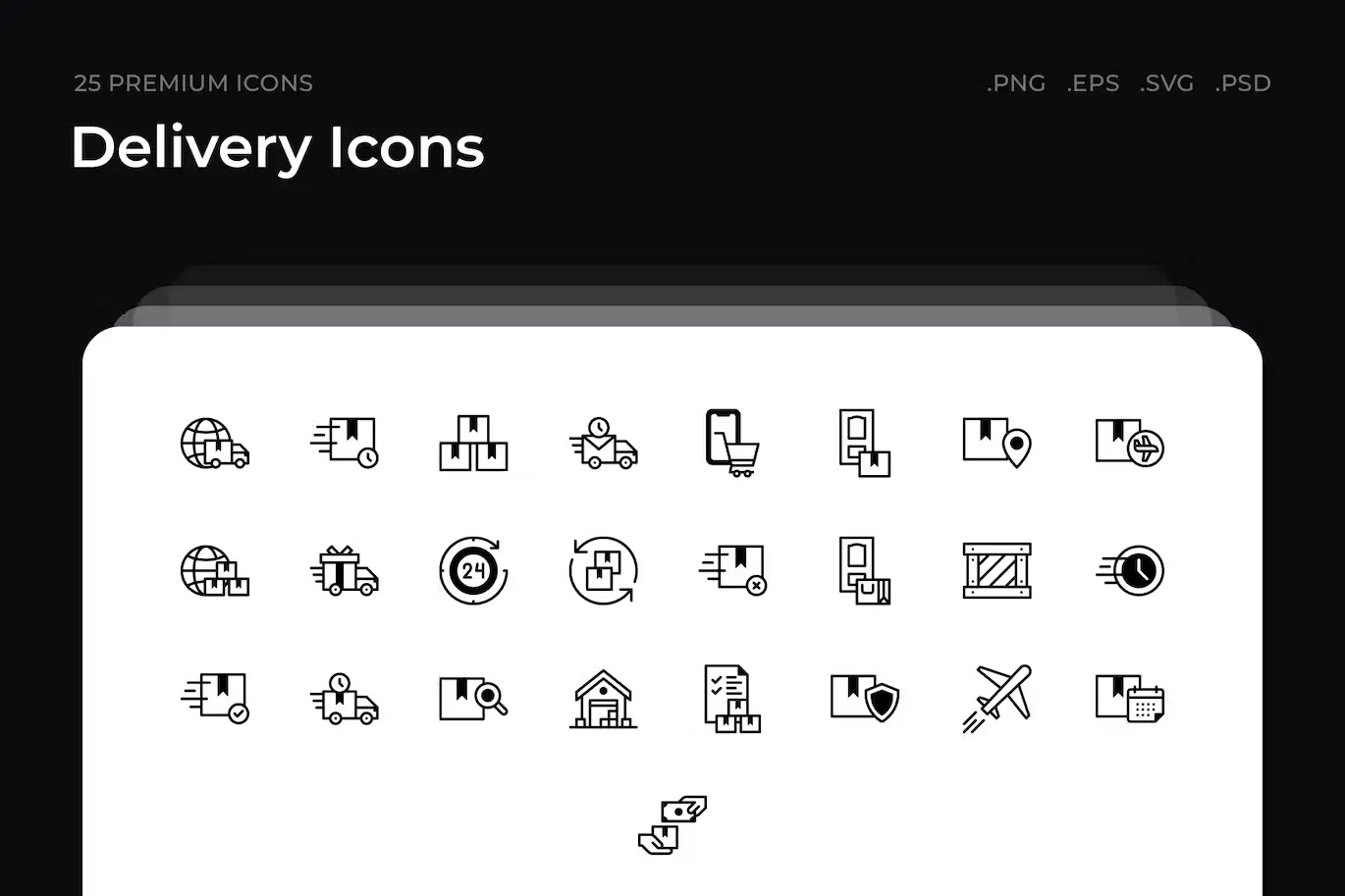 25 Premium Delivery Icons