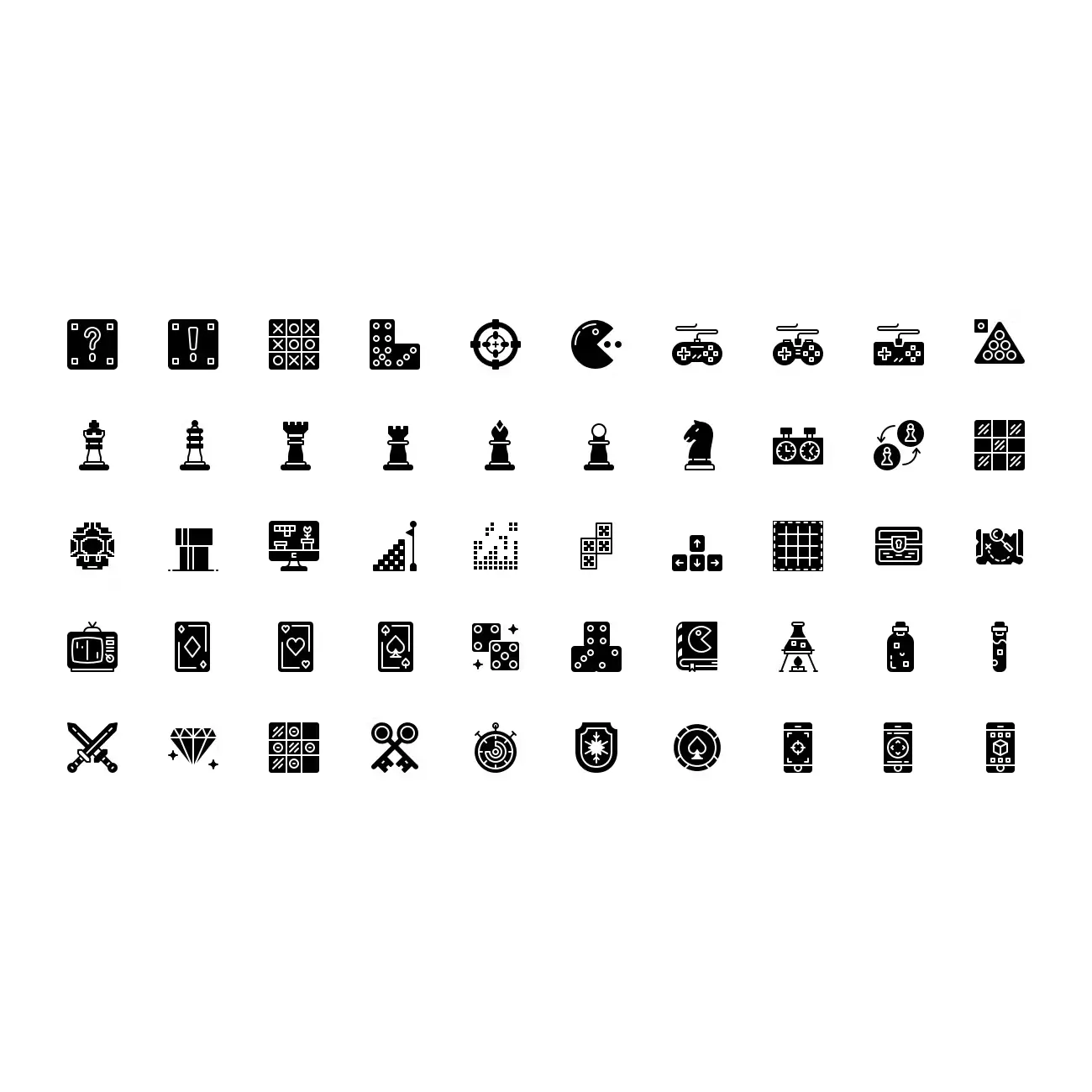 200 Games Icons Vol.1 Outline Solid Flat and Ultra3