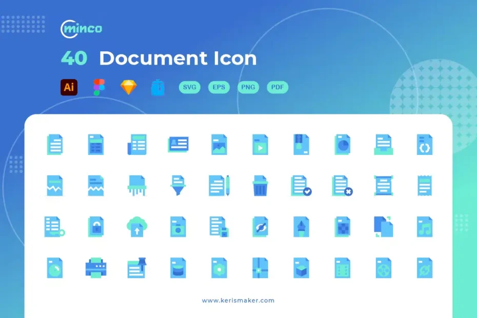 40 Document Icons