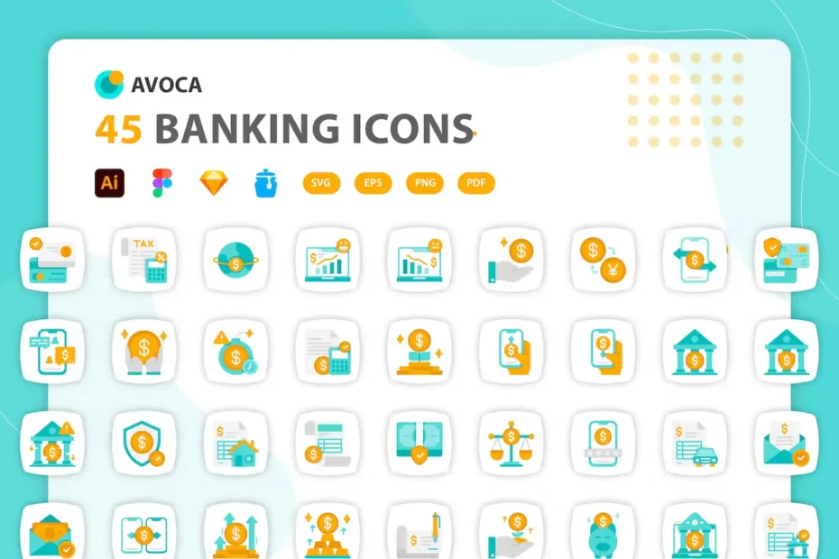 45 Banking Icons