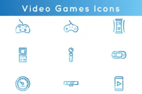 Fully Editable Video Games Icons