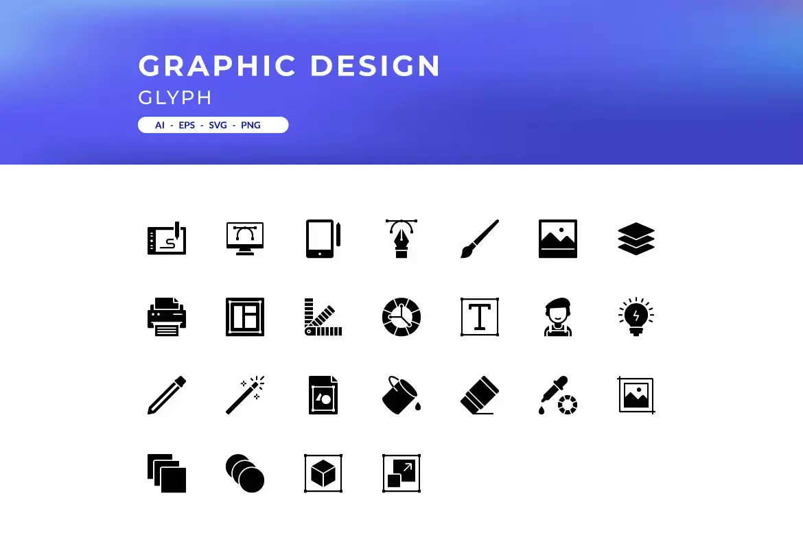 High Quality 100 Graphic Design Icons 4