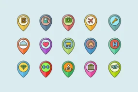 15 Location Pin Icons
