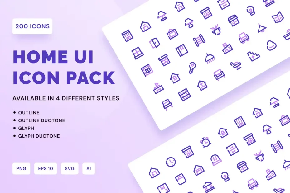200 Home Icons Pack