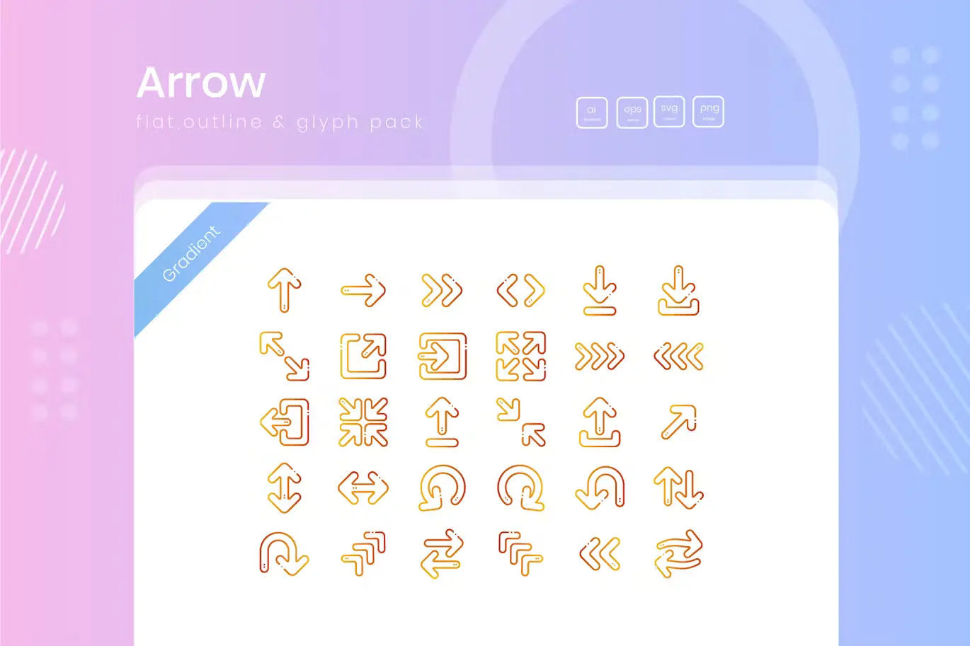 30 Arrow Icon Pack Glyph2