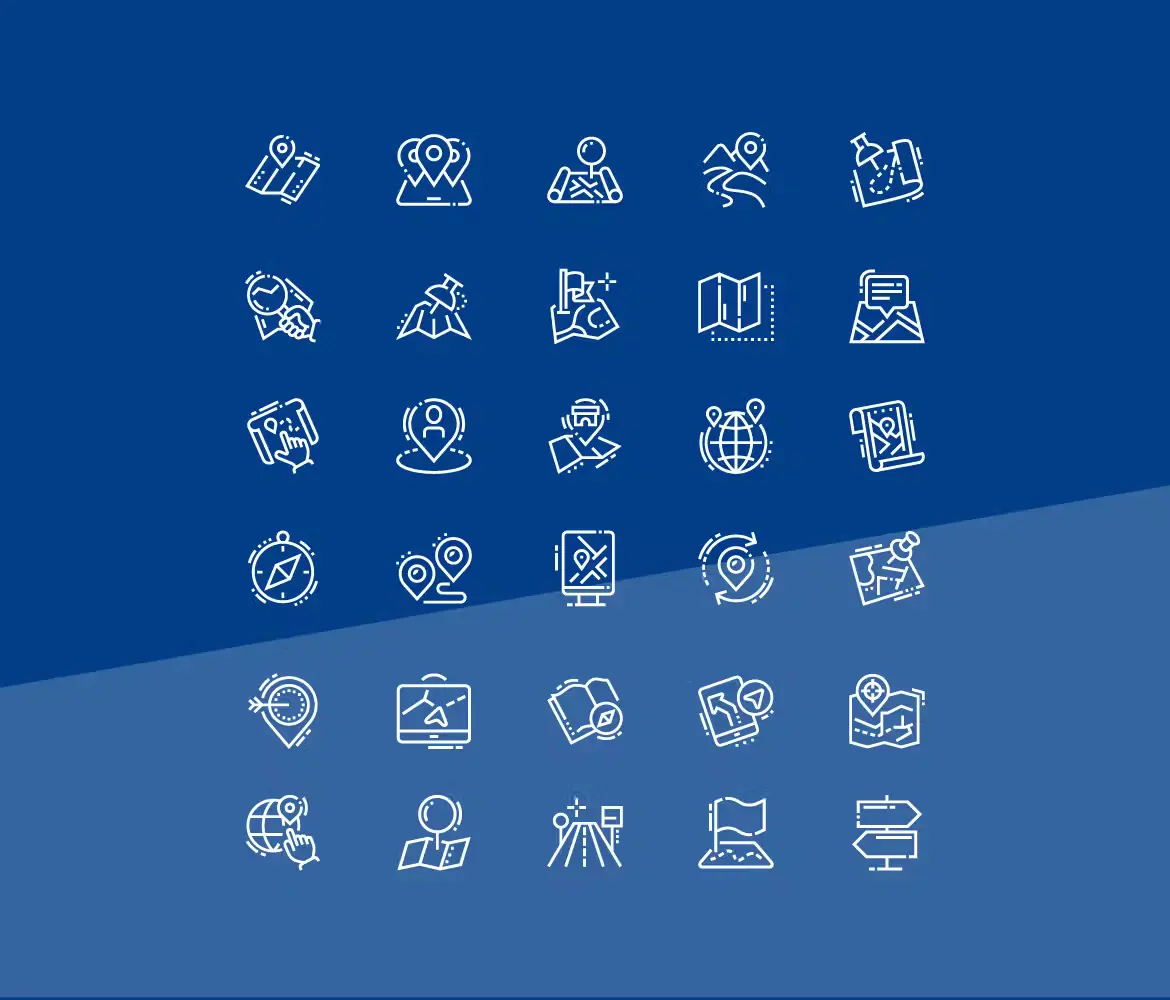 30 Fully Resizable Vector Location Icons1
