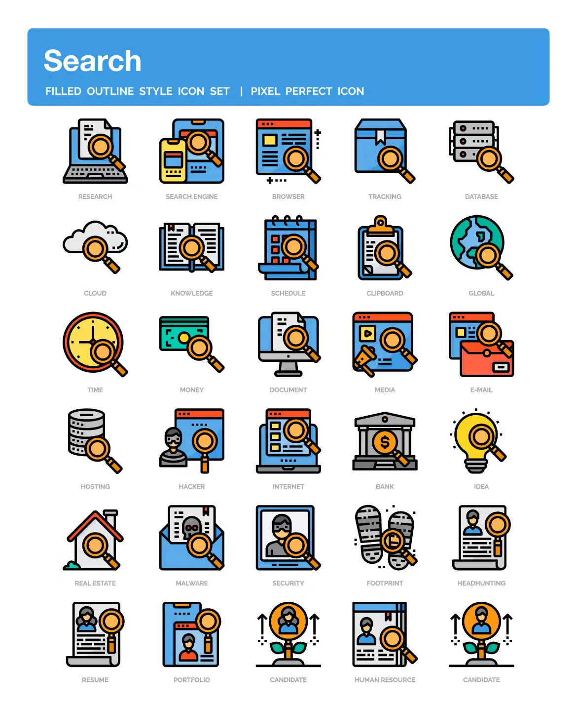 30 Search Icons Pack2