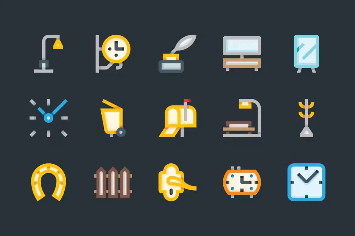 43 High Quality Color Home Icons1