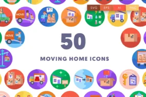 50 Moving Home Icons