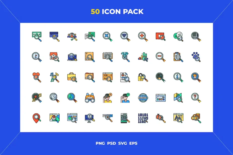 50 Search Icons Pack