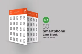 50 Smartphone Line Icons