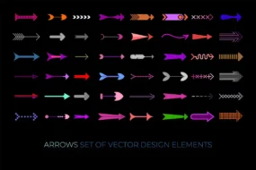 Arrows Set of Vector Design Elements