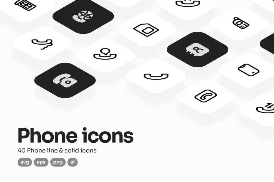 Phone UI Icons